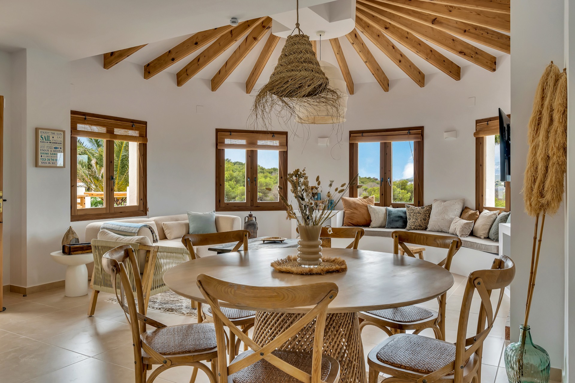 Woonkamer van Casa Monte Zen